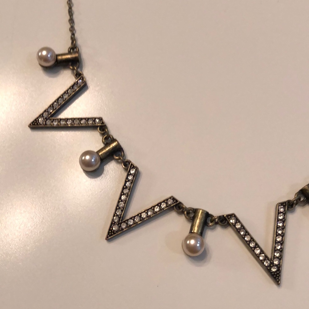 Pearl and Rhinestone Necklace